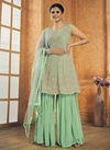 Green Colour New Designer Heavy Wedding Wear Salwar Suit Collection DRS108